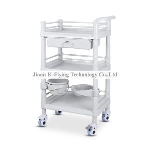 China ABS Material Nursing Medical Trolley Cart Three Layer Tool Cart factory