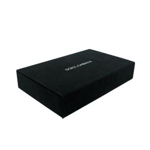 China Wooden Luxury Gift Boxes Black Paper Silk Screen 1C printing factory