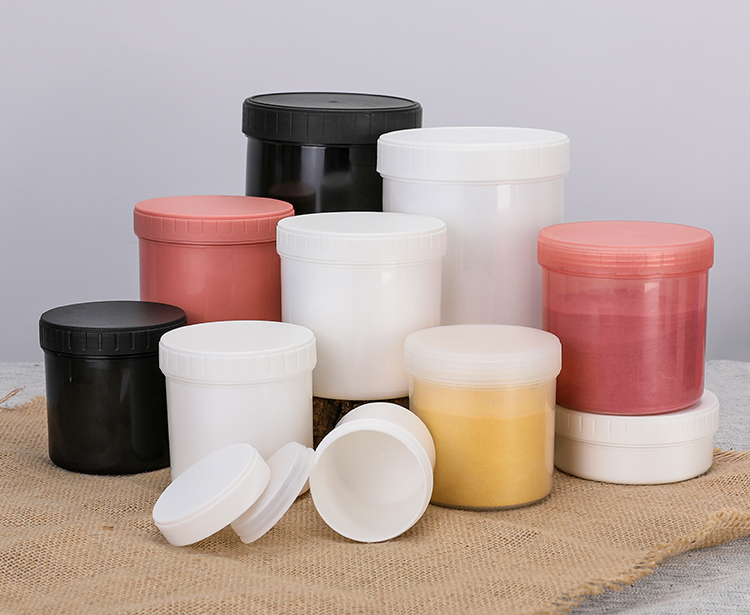 Clear White Butter Storage Small Plastic Jars Canning For Food Powder 30ml-1000ml