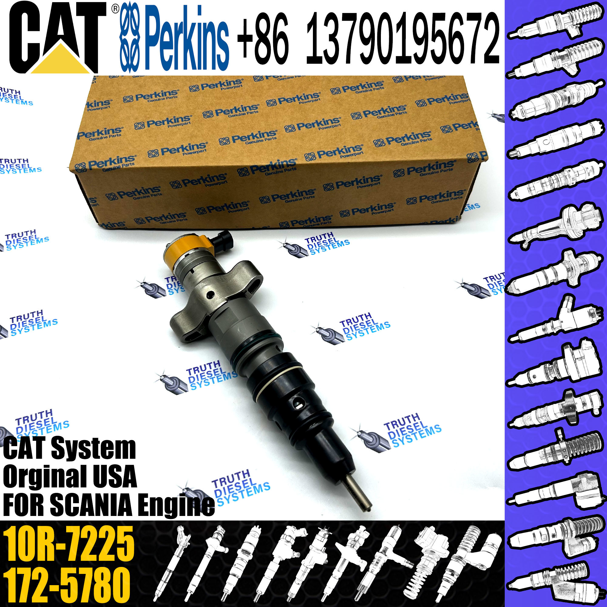 C-9 C9 Fuel Injector Assembly 235-2888 236-0962 10R-7224 217-2570 235-9649 10R-7225