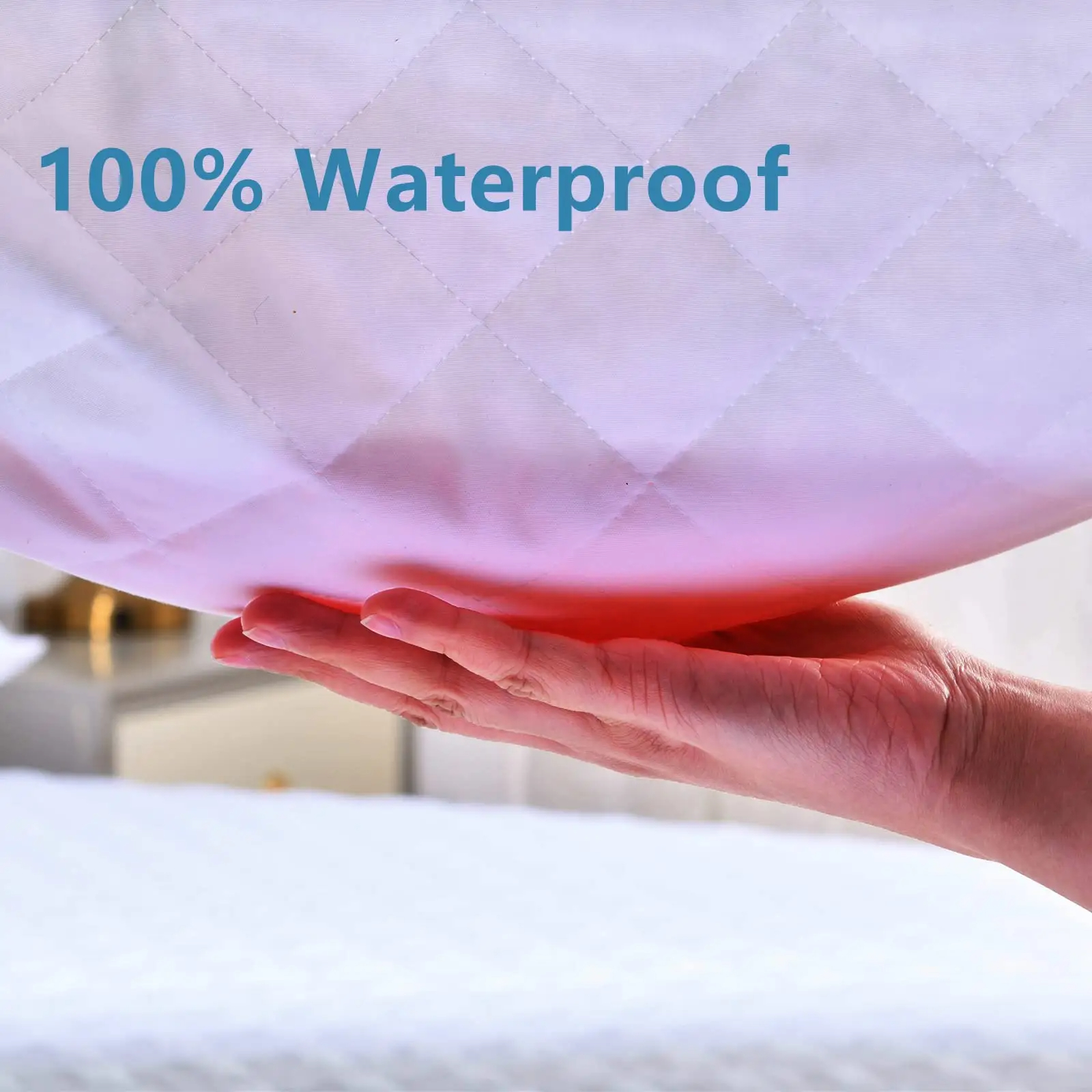 Solid Color Nondisposable Bed Protector for a Healthy and Clean Sleeping Environment