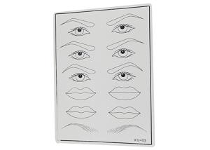 China Microblading Eyes / Eyebrows / Lips Mixed 3D Tattoo Practice Skin Training Supply factory