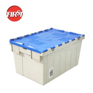 600*400*315mm FIRST Reusable Moving Boxes Plastic Crate with Lid Nestable Storage Tote