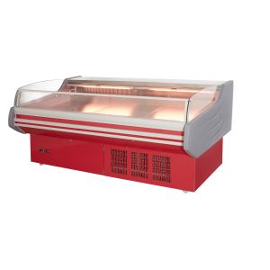 China Stainless Steel Fish Fresh Deli Meat Refrigerator For Butcher Shop on sale