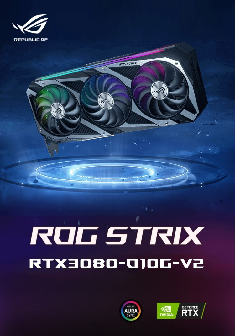 DirectX 12 Computer Graphics Card ROG-STRIX-RTX3080-O10G-GAMING ASUS Graphics Card