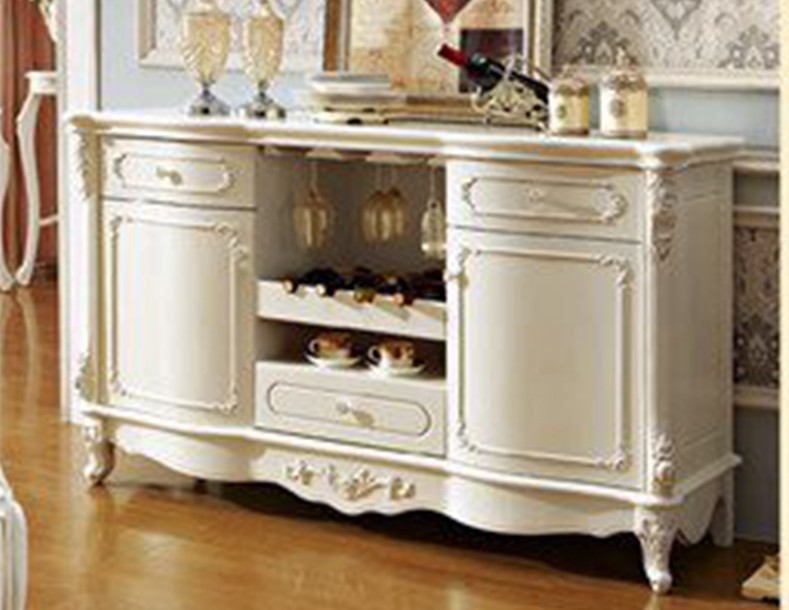 Wooden Cabinet Dining Room Drawer Antique Sideboard