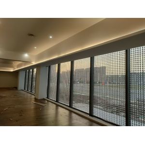 Foldable RGB Full Color DMX SPI LED Pixel Mesh Screen For Facade Building