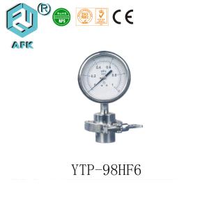 China Stainless Steel Oil Filled Pressure Gauge 98mm Sanitary With Diaphragm Seal factory