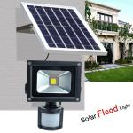 Popular IP65 Solar Energy 30W Solar LED Flood Lights Motion Sensor For