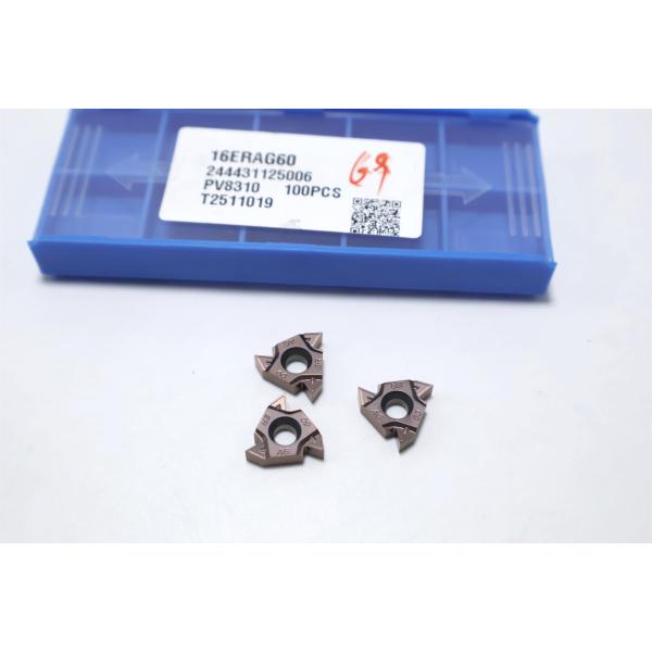 China 55DEG External Indexable Carbide Insert High Strength Thread Cutting Inserts Partial Profile PVD Coated 16ERAG55 16ERAG60 factory