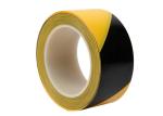 50mm Stripe Floor PVC Warning Tape Black Yellow Insulation Tape For Pipe Plastic