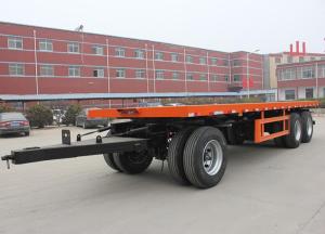China Fuwa / BPW Axle 3 Axle 60 Tons Low Bed Lowbed Full Semi Trailer factory