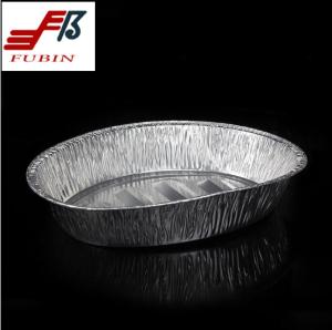 China Hard Temper Silver Foil Cooking Trays for Roasting Chicken factory
