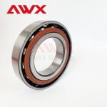 Customized Accuracy Miniature Angular Contact Bearings Pressed Steel Cage P6 P5