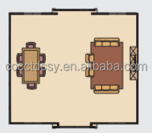 Tiny Portable Flat Pack Container House Wear Resistant Customized