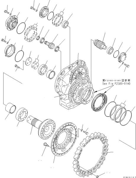 134-27-00220 134-27-61113 134-27-61112 For Komatsu Bulldozer D61EX-15 D61PX-15