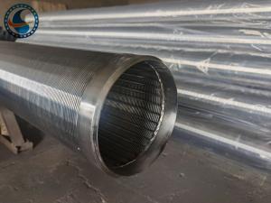 China Free Flow Vee Wire Downhole Slotted Tube Standard Construction on sale
