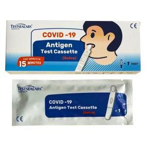 China Factory Wholesale Cov-19 Kids Test Kit Antigen Rapid Test Cassette Colloidal gold Siliva Nose Saliva Test factory