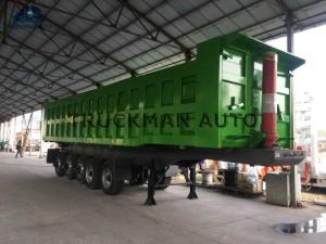 China 5 Axles Dump Semi Trailer 70 Tons Loading Low Consumption For Mineral Goods factory