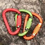 Heavy Industry 25kN Aluminum Alloy D-shape Snap Hook Carabiner for Climbing