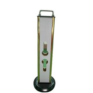 China Glass Door Aluminum Alloy Wood Door Type Intelligent Fingerprint Password Display Stand factory