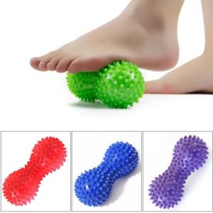 China Peanut Shape Shiatsu Foot Massager Yoga Fitness Ball PVC Material Size 150 * 70 * 70 Mm factory