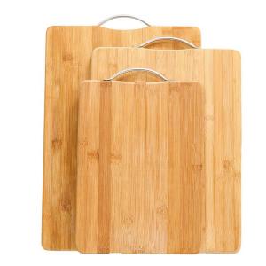 China Antibacterial Bamboo Butcher Block Cutting Board With Handle 650g 700g 800g factory