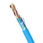 500MHz 23AWG FFTP CAT6A Cable Blue PVC Jacketed Cable FUTP Cable