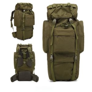 China Camouflage Military Tactical Backpack Multifunctional 65L With Double Shoulder Straps factory
