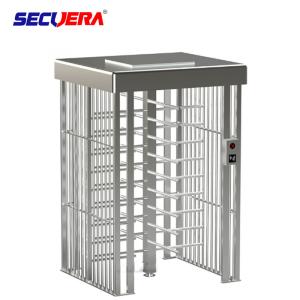 China 120 degree single channel automatic RFID access control full height turnstile barrier gate factory