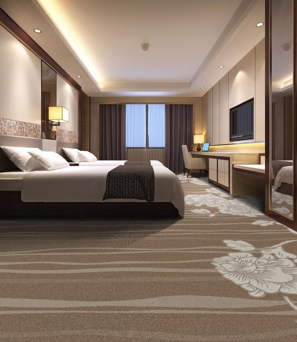 High cut low loop plain style carpet for Hotel room and Home