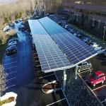 Lightweight Anticorrosive Steel Frame Carport Solar Systems