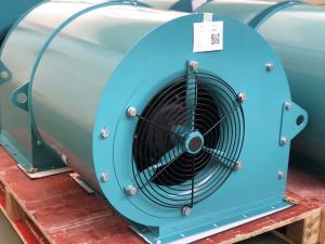 China Single Phase 4 Pole Double Inlet Centrifugal Fan 10 Inch Blade Converter Cooling factory