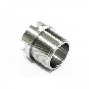 China Titanium Gr2 Metal Bushing Sleeve with threads factory