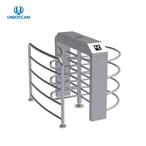 China Half Height Security Turnstile Gate Single Lane RFID Card Reader 35 Persons / Min factory