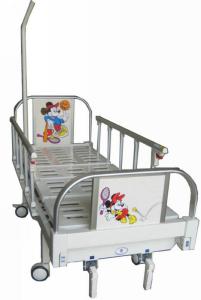 China Manual Adjustable Pediatric Hospital Beds For Kids Home Nursing factory