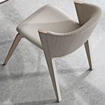 Luxury Hotel Restaurant Furniture Genuine Leather Dining Chair