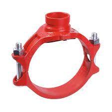 China Ductile Iron 2 Inch Flange Pipe Clamp Grooved Fittings And Couplings For Fire Fighting factory