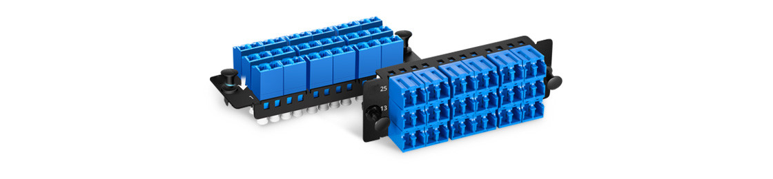 18 Shuttered LC/PC Duplex Adapter Panel 36 Fibers OS2 Single Mode Fiber Cassette