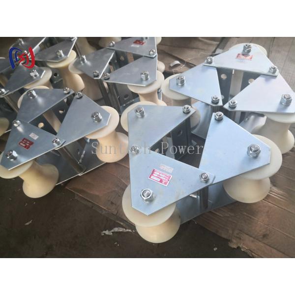 SH130S 10KN Underground Pulling Multi Sheaves Pithead Cable Roller Pulley