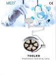 CE Ceiling Small Surgery LED Shadowless Surgery Lamp 700 LED