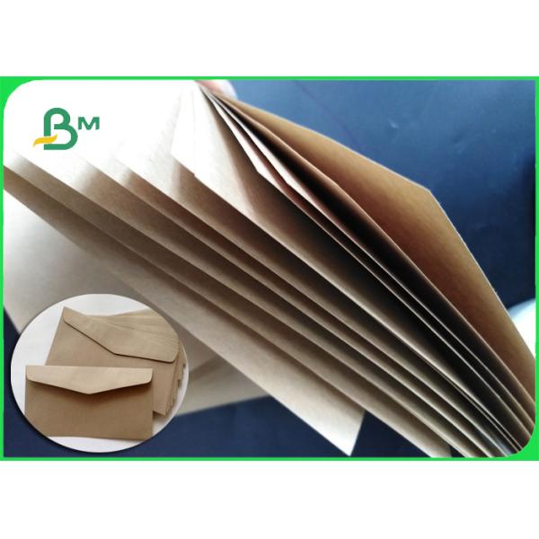 70gsm 75gsm Natural Brown Kraft Paper Grocery Bags Material Jumbo Roll