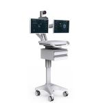 Hospital Medical Mobile Workstation 22 Inch Electric