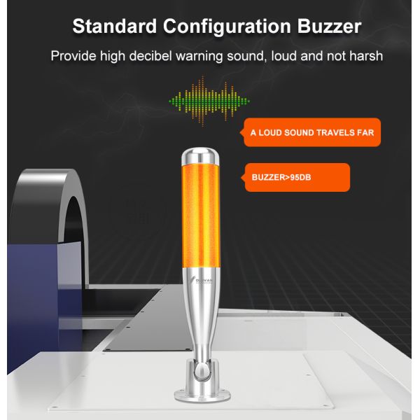 Aluminum LED Tower Lamp RYG With Buzzer Led Signal Tower Light For CNC Machine Warning Light