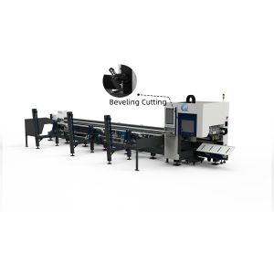 QH-GZ Zero-tailing Laser Tube Cutting Machine Beveling Cutting