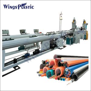 China PA Single Wall COD Corrugated Optic Duct Pipe Making Machine factory