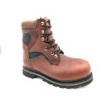High Top Steel Toe Cap Boots Brown Cowhide Boots For Men