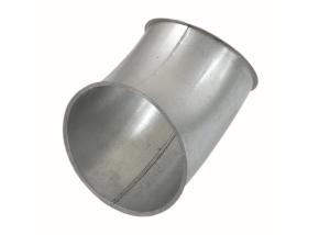 China 80mm Diameter Dust Collection Fittings Ducting Bends Of Galvanized Steel factory