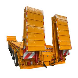China CIMC Heavy 6 Axle Low Bed Semi-Trailer Steel Material Truck Trailers with Performance factory
