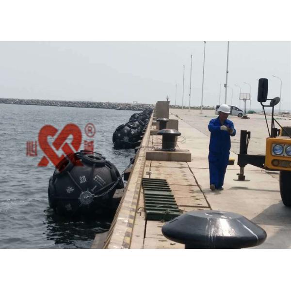 Marine Pneumatic Rubber Fender With Galvanized Chain And Tire